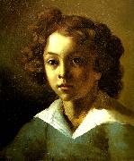 Theodore   Gericault jeune garcon oil